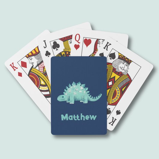 恐竜のステゴサウルス模様 トランプ