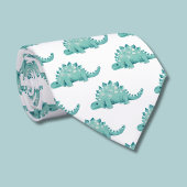 恐竜のステゴサウルス模様 ネクタイ