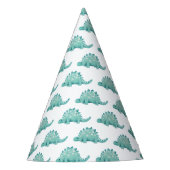 恐竜のステゴサウルス模様 パーティーハット (正面)