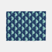 恐竜のステゴサウルス模様 フリースブランケット (正面(横))