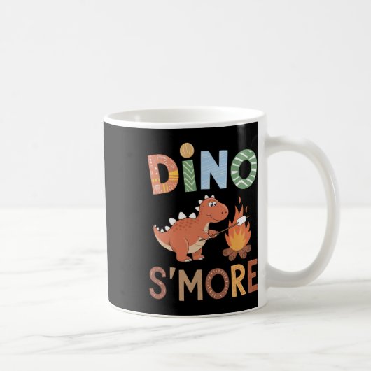 恐竜のスモア恐竜T-Rexキャンプスイーツ可愛いS' コーヒーマグカップ (右)