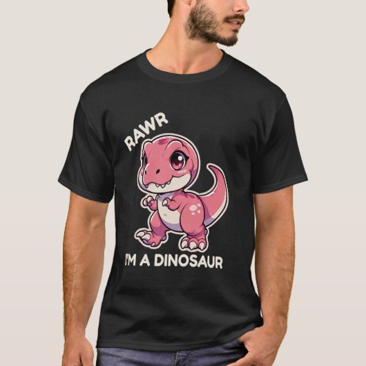 恐竜のティラノサウルス Tシャツ (正面)