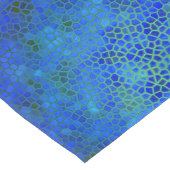 恐竜のテーブルを隠すブルーランナー ロングテーブルランナー (コーナー)