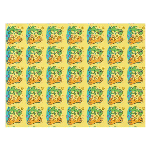 恐竜のテーブルクロス テーブルクロス (正面(横))