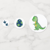 恐竜のテーブル紙吹雪- Trex紙吹雪 コンフェッティ (正面)