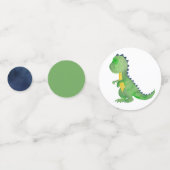 恐竜のテーブル紙吹雪- Trex紙吹雪 コンフェッティ (裏面)