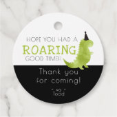 恐竜のテーマパーティーは歓声を上げる良い時感謝してい間 フェイバータグ (正面)