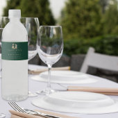 恐竜のテーマ結婚のダークグリーン ペットボトルラベル