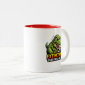 恐竜のデッドライン コーヒーマグ ツートーンマグカップ (正面右)