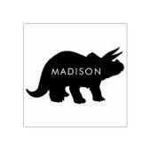 恐竜のトリケラトプスかわいいディノキッドの名前 ラバースタンプ (インプリント)