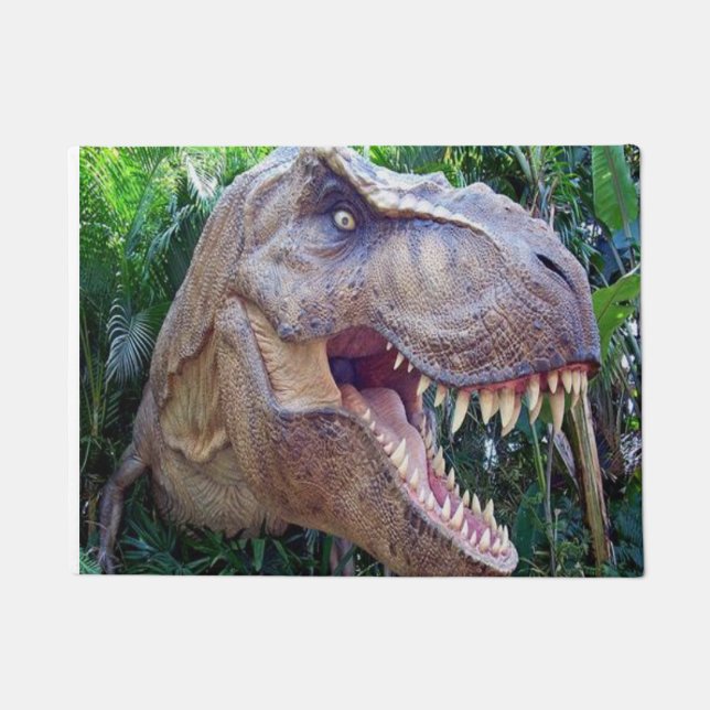 恐竜のドー子供へマットと子供 ドアマット (正面)