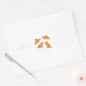 恐竜のナゲット ラウンドシール (封筒)