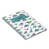 恐竜のノート子供へ ノートブック (右側)