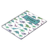 恐竜のノート子供へ ノートブック (左側)