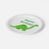 恐竜のハッピーバースデーのパーティーの紙皿 ペーパープレート (アングル)