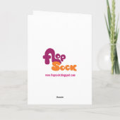 恐竜のバレンタインデーのカード シーズンカード (裏面)