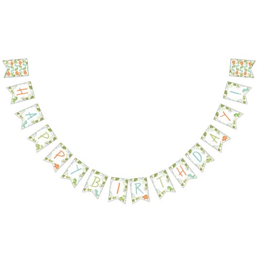 恐竜のバンティング旗 バンティングフラッグ (全)