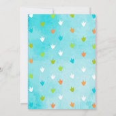 恐竜のバースデーパーティ招待状 招待状 (裏面)