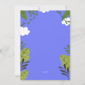 恐竜のバースデーパーティ招待状 招待状 (裏面)