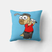 恐竜のパキセファロ遊サウルスのゴルフ。 クッション (裏面)