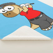 恐竜のパキセファロ遊サウルスのゴルフ。 シェルパブランケット (3/4)