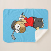 恐竜のパキセファロ遊サウルスのゴルフ。 シェルパブランケット (正面(横))