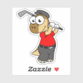 恐竜のパキセファロ遊サウルスのゴルフ。 シール (シート)