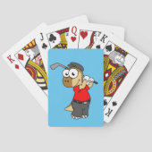 恐竜のパキセファロ遊サウルスのゴルフ。 トランプ (裏面)