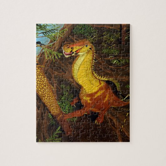 恐竜のパズルのBrontosaurusグレゴリーポール ジグソーパズル (縦)