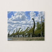 恐竜のパズルPleurocoelus Astrodonグレゴリーポール ジグソーパズル (横)