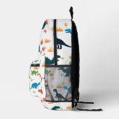 恐竜のパタカラフルンよくはしゃぐアート プリントバックパック (右)