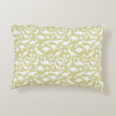 恐竜のパターン01w.イエローBG アクセントクッション (裏面)