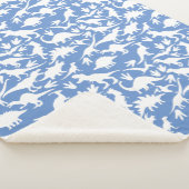 恐竜のパターン01w.LBlue BG シェルパブランケット (3/4)