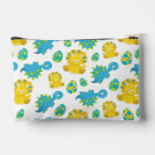恐竜のパターン、かわいい恐竜、ベビーDino アクセサリーポーチ (裏面)