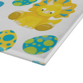 恐竜のパターン、かわいい恐竜、ベビーDino カッティングボード (角)