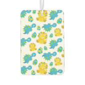 恐竜のパターン、かわいい恐竜、ベビーDino カーエアーフレッシュナー (裏面)