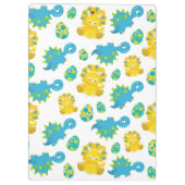 恐竜のパターン、かわいい恐竜、ベビーDino クリップボード (裏面)