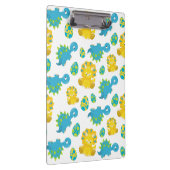 恐竜のパターン、かわいい恐竜、ベビーDino クリップボード (右)