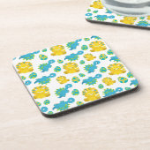 恐竜のパターン、かわいい恐竜、ベビーDino コースター (左側)