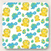 恐竜のパターン、かわいい恐竜、ベビーDino コースター (正面)