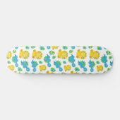 恐竜のパターン、かわいい恐竜、ベビーDino スケートボード (横)