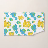 恐竜のパターン、かわいい恐竜、ベビーDino バスタオルセット (ハンドタオル)