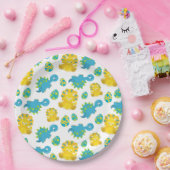 恐竜のパターン、かわいい恐竜、ベビーDino ペーパープレート (パーティー)