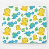 恐竜のパターン、かわいい恐竜、ベビーDino マウスパッド (正面)