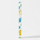 恐竜のパターン、かわいい恐竜、ベビーDino iPhoneケース (左側面)