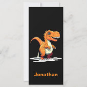 恐竜のパーソナライズされたレックスブックマーク (正面)