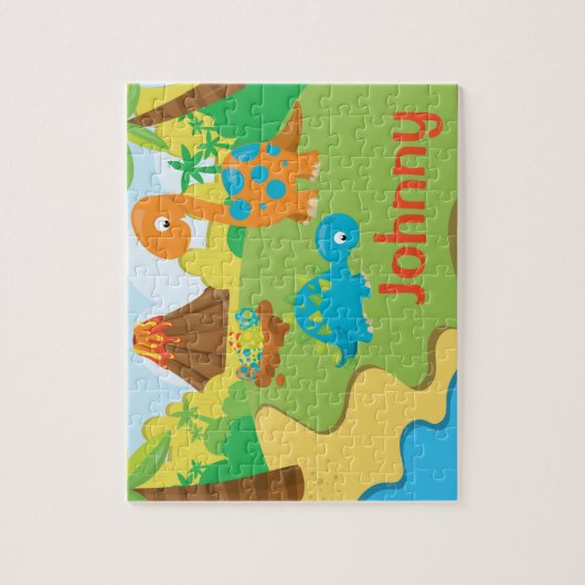 恐竜のパーソナライズな一流のパズル ジグソーパズル (縦)