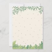 恐竜のパーティーのような誕生日招待状 招待状 (裏面)