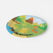 恐竜のパーティーのプレート ペーパープレート (アングル)