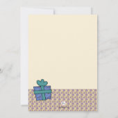 恐竜のパーティーの誕生日の招待状 招待状 (裏面)